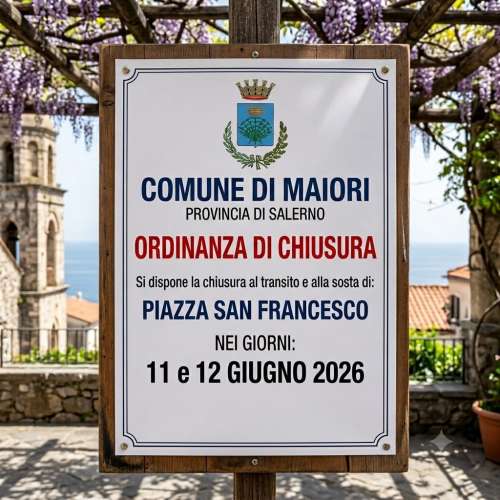 Chiusura al transito e sosta di Piazza San Francesco nei giorni 11 e 12 giugno 2026